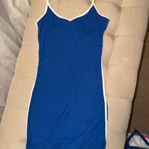 Princess Polly Blue and White Dress